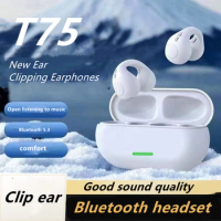 True Wireless Bluetooth Earphones T75 Bluetooth 5.3 Chip Stereo Sound Effect Fashion Universal Macarone Wireless Earbuds