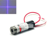 Focusable 405nm 20mW 13x42mm Cross Violet/Blue Laser Diode Module w/ Driver in