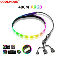 ไฟเส้น Coolmoon CM-LS40 ARGB Soft Light Strip, Light line ARGB 3pin 5V
