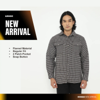 Erigo Flannel Shirt Marcel Brown - Kemeja Lengan Panjang Flannel Pria&Wanita