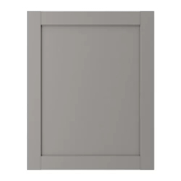 ENHET 門板, 灰色 框架, 60x75 公分