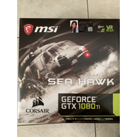 微星 MSI GeForce-GTX-1080-Ti-SEA-HAWK 海盜 一體式水冷 二手