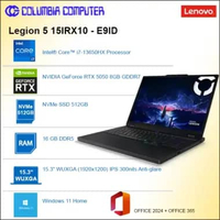 Legion 5 15IRX10 - E9ID i7-13650HX 16GB-DDR5 512GB RTX-5050 15.3" WUXGA Windows️ 11 Home + Microsoft