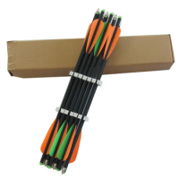 24PK 17 inch Archery crossbow arrows 8.8mm mixed carbon fiber crossbow bolts