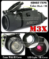 ELEMENT元素M3X短版美式LED強光照明快拆戰術電筒戰術頭盔燈黑
