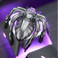 ECHOME Metal Keycap Custom Golden Cicada Spider Transparent Original Aluminum Keycaps for Mechanical Keyboard Gaming Accessories