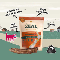 Zeal Veal Spare Ribs Chew Treats for Dogs| Naturals - High Protein, Low Fat - Available in 3 Types