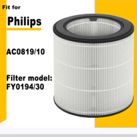 Replacement NanoProtect HEPA FY0194/30 Filter for Philips AC0819/10 Air Purifier