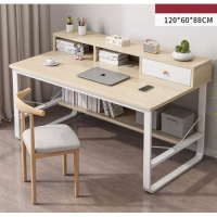 臺式電腦桌(120cm橡木色）