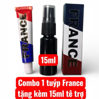 France Combo 1 Tuýp Tê France Tặng 15ml Tê Nước Trợ Môi Mày Làm Dịu