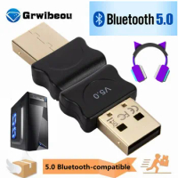 USB Bluetooth 5.0 Adapter Transmitter Bluetooth V5.0 Receiver Audio Bluetooth Dongle Wireless USB Adapter for Computer PC Laptop