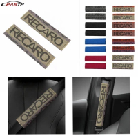 New 1Pair JDM Style Bride/RECARO Soft Car Seat Belt Cover Fabric Shoulder Cushion Protector Safety Belts Shoulder Pads RS-BAG071
