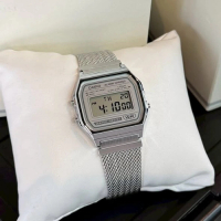 卡西歐 CASIO 復古 Vintage 不鏽鋼網狀錶帶 A158 A158WEM A158WEM-7 男裝錶 女裝錶 男裝表 女裝表 手錶 錶 手表 電子錶 情侶錶