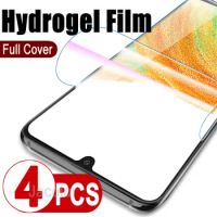 4PCS Hydrogel Film For Samsung Galaxy A33 A32 A31 5G 4G A 33 32 31 5 G Water Gel Screen Protector For SamsungA33 A335g Galaxi