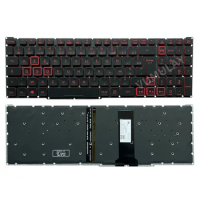 AZERTY Red Backlight Keyboard for Acer Nitro 5 AN515-54 AN515-55 AN515-43 AN517-51 AN517-52 AN715 52 AN715-51 French
