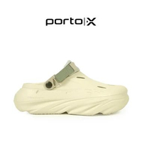 Porto X Sandals - Gio Clogs Sendal Sport Recovery Resting Empuk Premium Adaptifoam 41/42 Beige