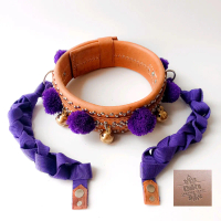 Kalung domba garut kulit asli/gongseng