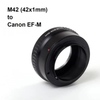 M42-EOS M For M42 (42x1mm) Lens - Canon EOS EF-M Mount Adapter Ring M42-EF M, EFM EF M for Canon M5 M6 M6II M100 M200