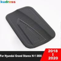 For Hyundai Grand Starex H-1 i800 2018 2019 2020 Carbon Fiber Car Gas Fuel Filler Cap Tank Cap Cover Trim Exterior Accessories