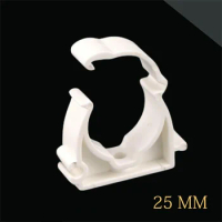 10 Pcs Plastic PPR Clamp Holder For Water Pipe Tube Fittings With Cover Diameter 16mm 20mm 25mm 32mm