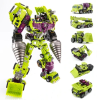 Jinbao GT Devastator Transformation G1 Oversize 6 IN1 Bonecrusher Scrapper Haul Mixmaster Hook KO Action Figure Robot Toys Gifts