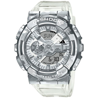 【CASIO 卡西歐】G-SHOCK 冰酷迷彩金屬雙顯手錶(GM-110SCM-1A)