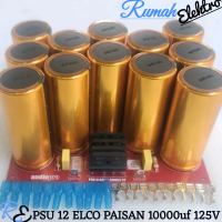 KIT PSU 12 ELCO PAISAN 10000uf 125V CLASS H SINGLE CT LENGKAP BERKUALITAS