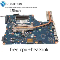 NOKOTION NSWAA LA-5321P For TOSHIBA L500 L505 Motherboard 15 inch free cpu+heatsink fit for LA-5322P FOR TOSHIBA L505D Mainboard