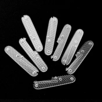 NEW Custom Transparent Acrylic Material Knife Handle Patches Scales For 91MM Victorinox Swiss Army Knives Grip DIY Making Parts