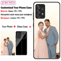 Custom Photo Glass Cases For Samsung Galaxy A10 A20 A30 A40 A21 A6 A8 A9 S Pro A10E A50S Note 10 S22 S23 FE Plus Ultra Lite F23