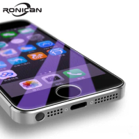 RONICAN Tempered Glass For Apple iphone 5 5c Screen Protector Anti Blue Light Clear 9H Glass Protective Film for iphone 5s SE