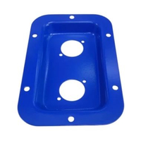 Pelat Tatakan Terminal Speaker Speakon Warna - Plat Terminal Speakon Cekung 2 Lubang 19 - 13 BIRU