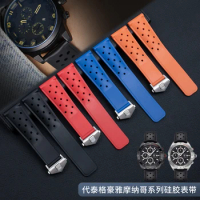 22mm Sports Rubber Silicone Watch Strap Bracelet For TAG heuer MONACO F1 CAZ201 WAZ2113 CAZ1010 CARR