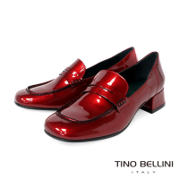 Tino Bellini 義大利進口全真皮漆皮樂福鞋FYLT035(星空紅)