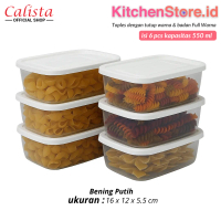 TOPLES SET CALISTA FURANO 550 ML PREMIUM FULL WARNA FOOD PREPARATION FOOD CONTAINER SET WADAH PENYIM
