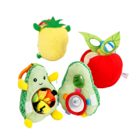 【KTOY】毛毛蟲吃水果可掛寶寶安撫玩具(毛毛蟲安撫玩具 寶寶玩具 水果可掛玩具)