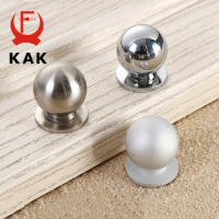 KAK 2.3X2.5CM Aluminium alloy solid Cabinet Drawer Knobs Simple Wardrobe Door Pull Circle Handles Modern Furniture Hardware