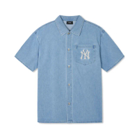 【MLB】牛仔丹寧襯衫 紐約洋基隊(3ADRB0443-50BLL)