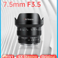 7artisans 7.5mm F3.5 Wide angle Manual Focus APS-C DSLR SLR Camera Lens for Canon 600D SL3 EOS 90D Nikon F D7100 D750