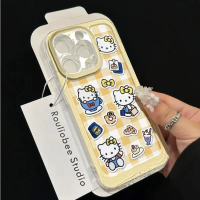 Lemon KT Cat phone case compatible with Apple 17 Pro Max, iPhone 14, trendy style, 13 transparent, 1