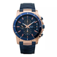 Alexandre Christie Jam Tangan Pria Alexandre Christie Chronograph AC 6455 MC BURBU Men Blue Dial Blu