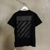 Kaos OFF WHITE DIAGONAL ARROW BLACK TSHIRT 100% ORIGINAL Size S