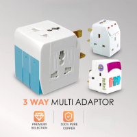 3 Way Adaptor Adapter Plug 3 Pin Socket Plug Extension Socket Multi Plug Socket With Switch Neon Plu