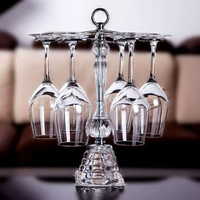 紅酒杯架 創意水晶紅酒杯架倒掛歐式紅酒一套家用高腳杯架掛杯架客廳杯套裝