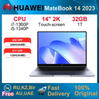 HUAWEI 2023 MateBook 14 Laptop i5-1340P/i7-1360P 16GB/32GB 512GB/1T Computer 14-inch 2K Touchscreen Netbook Iris Xe Graphics SSD