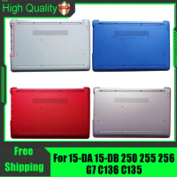 For HP 15-DA 15-DB 250 255 256 G7 C136 C135 Laptop Cover Bottom Base Case Replacement Housing Silver Grey Gold Blue Pink Red