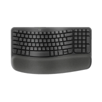 羅技 Wave Keys 人體工學鍵盤 (兩色選)-石墨灰