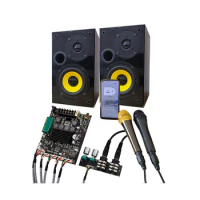 ZK-AM100F Lead Type KTV Microphone Audio System 2.1 Channel Bluetooth Power Amplifier Board 50+50+100W