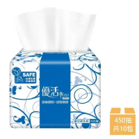 【Livi 優活】單層抽取式衛生紙 450抽x10包