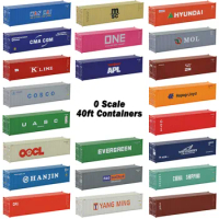 3pcs O Scale 40ft Shipping Container 1:48 40' Container Cargo Box C4340